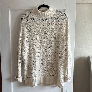 Elegant Cream Knit Sweater